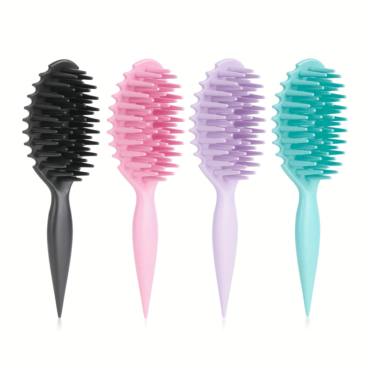 Cepillo Desenredante Neptuno con Mango de PP, con Púas Largas de Nylon y Propiedades Anti-Estáticas, Ideal para Masaje del Cuero Cabelludo y Cuidado del Cabello. Apto para Todo Tipo de Cabello, Incluyendo el Cabello Largo, Corto y Enredado, para Hombres y Mujeres