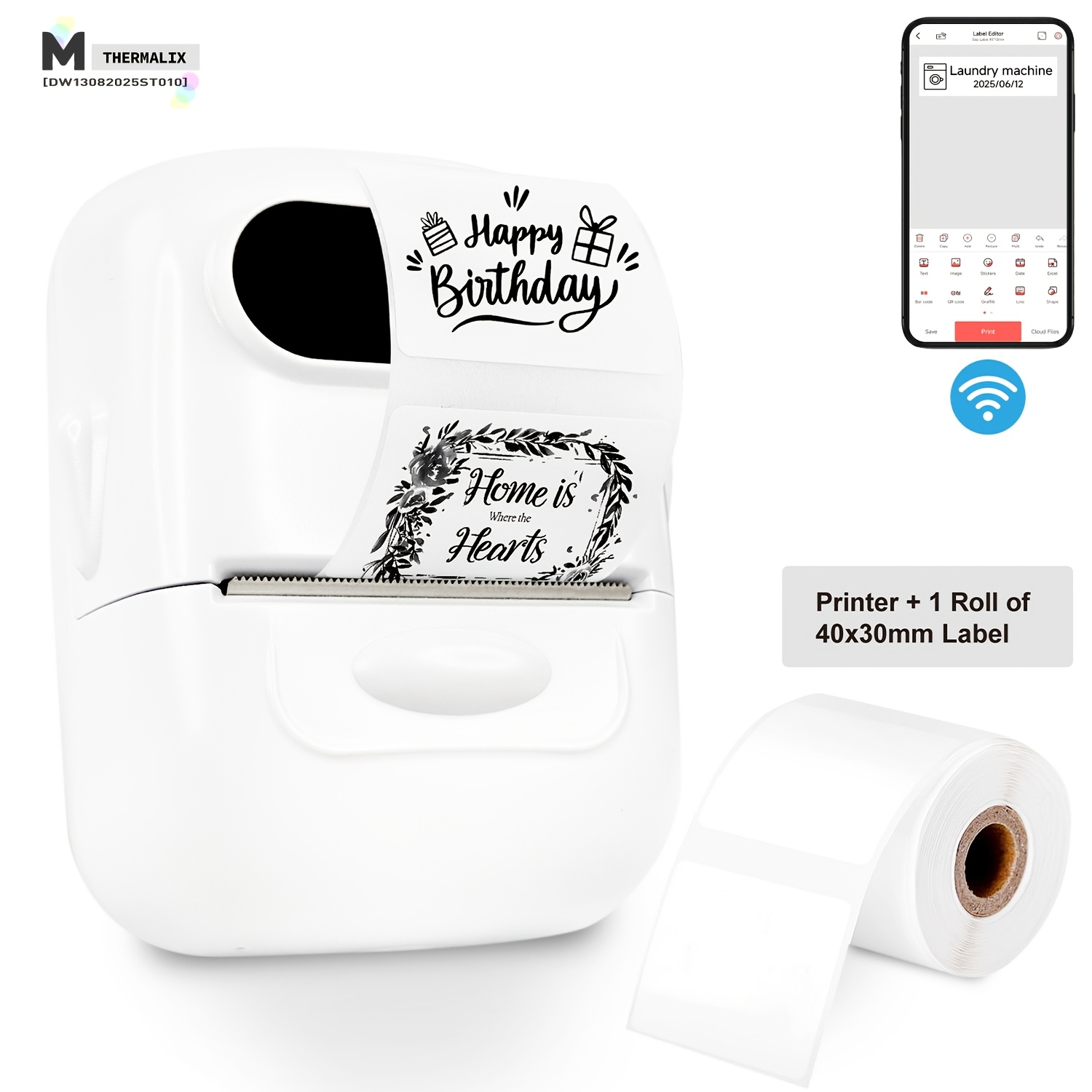 Marklife P50 2 Inch Label Maker Prints 0. 47-1. 96 Inch, Wireless Thermal Printer For Jewelry/holographic Silvery/transparent/colorful