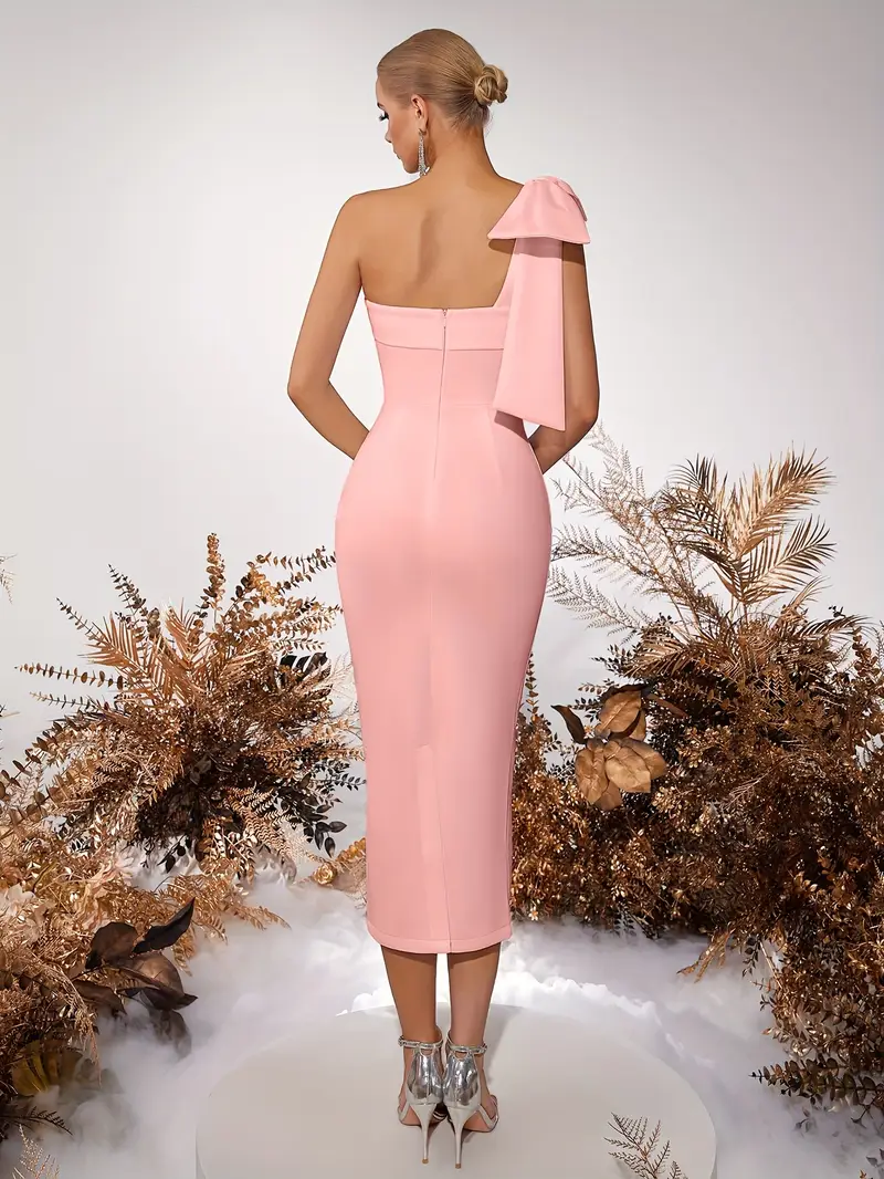 one shoulder minimalist formal dress elegant sleeveless - Temu one shoulder minimalist formal dress elegant sleeveless - Temu