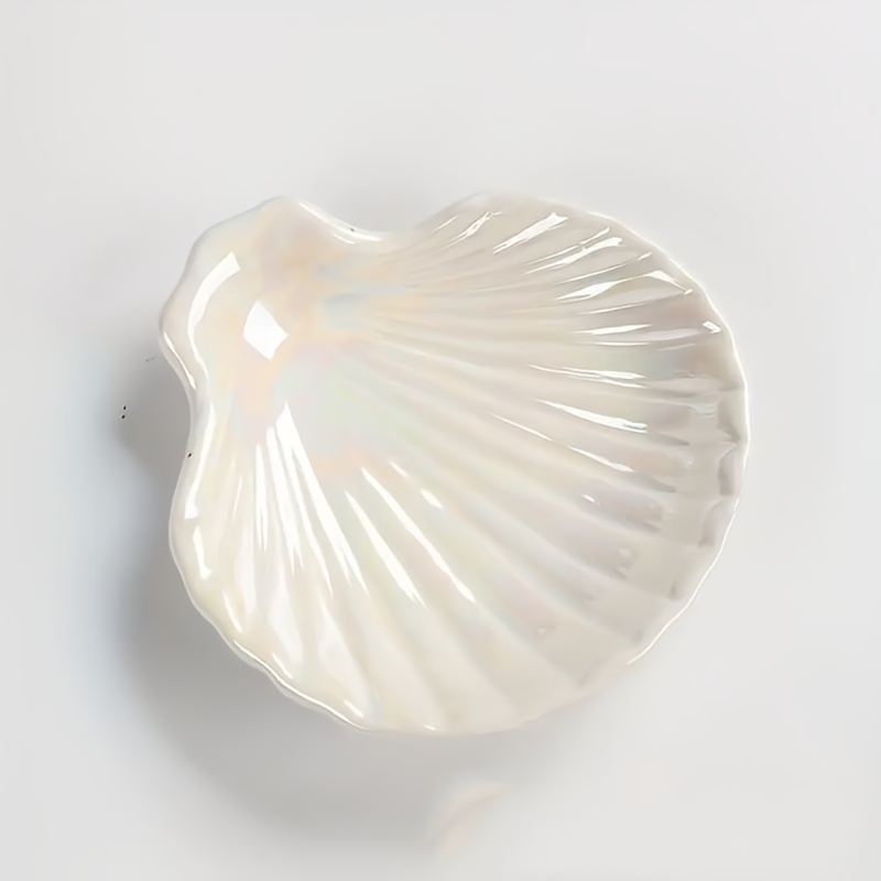 Porcelain Shell Shape, Jewelry And Ornament Storage, Home Decoration, Christmas Gift, New Year Gift, Men's Gift, Women's Ramadan Gift, Easter, Ornament Storage
