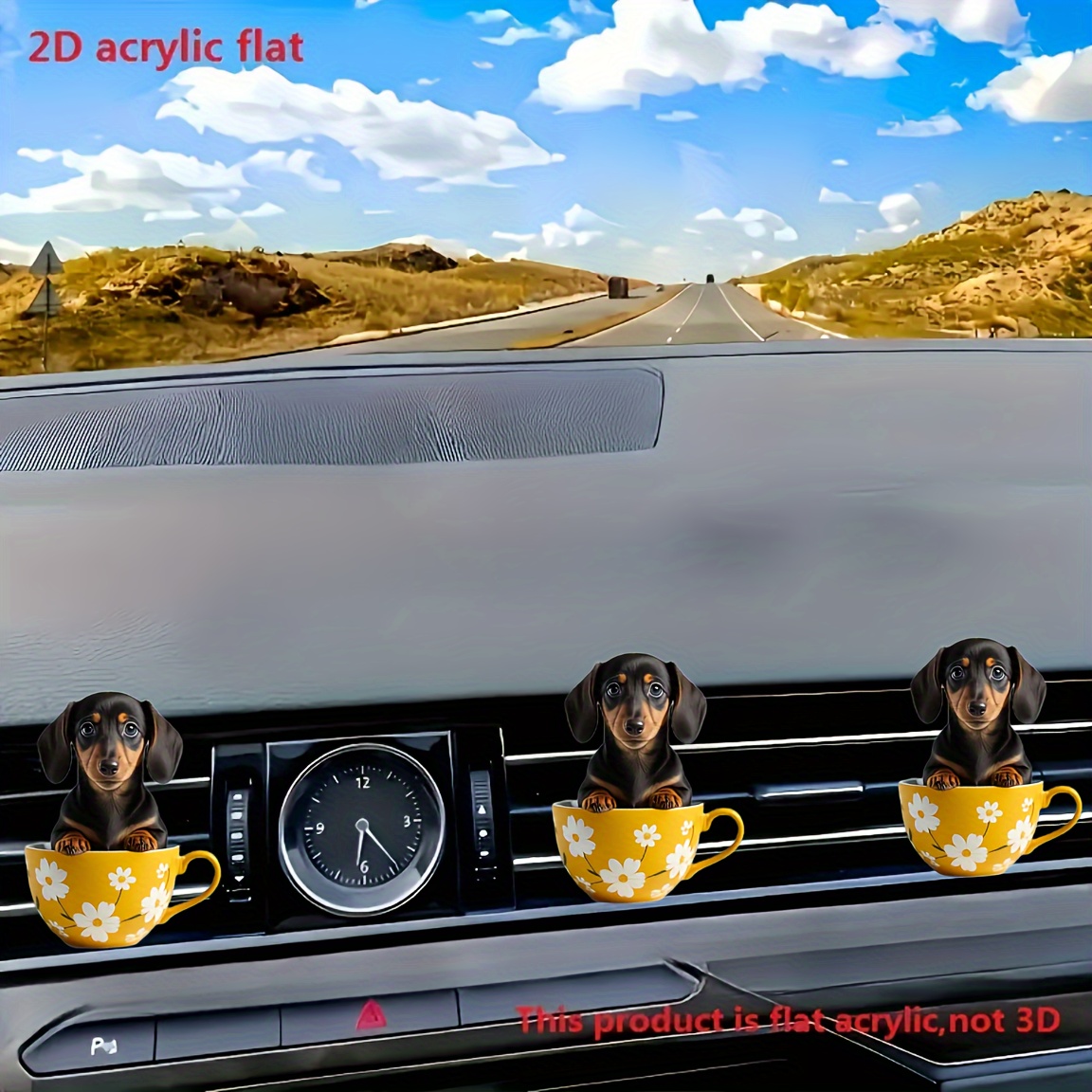 

2d Acrylic Dachshund Air Freshener - Car Vent Clips With Scent Source: Fragrance Packs, Compressed Fragrance Sticks, Or Fragrance Bars