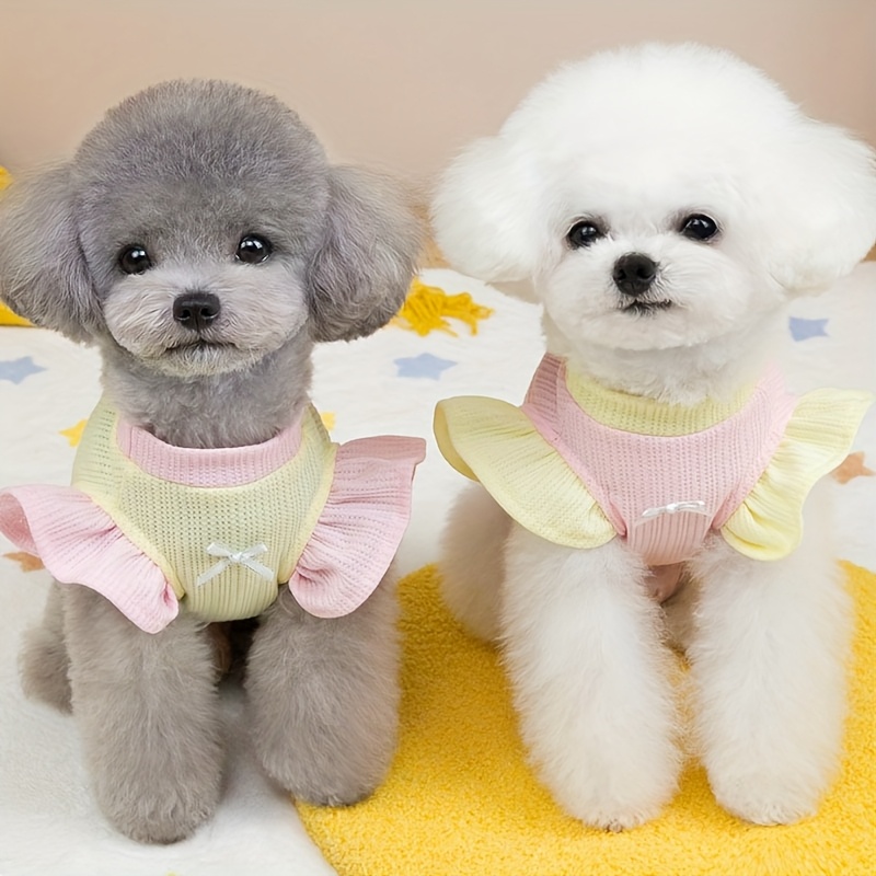 Ropa para mascotas y verano ropa para perros y gatos ropa para mascotas  delgadas vestido para