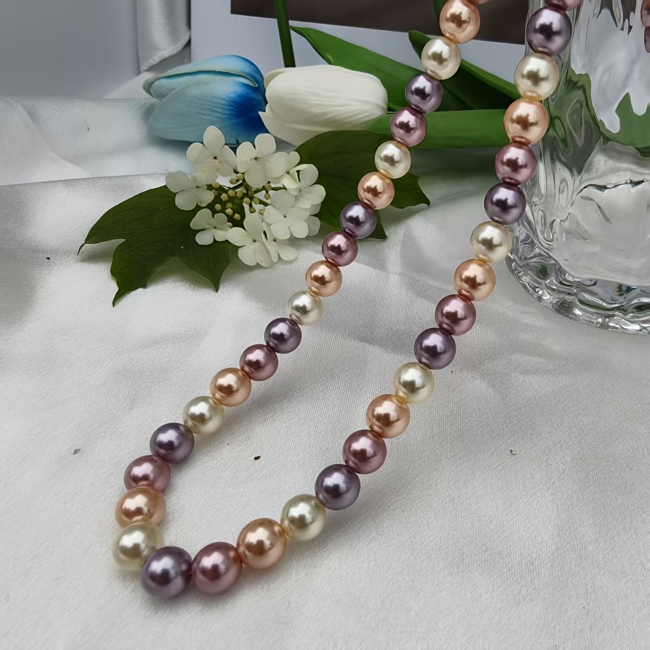 Bohemian Style 8mm Freshwater Pearls Necklace