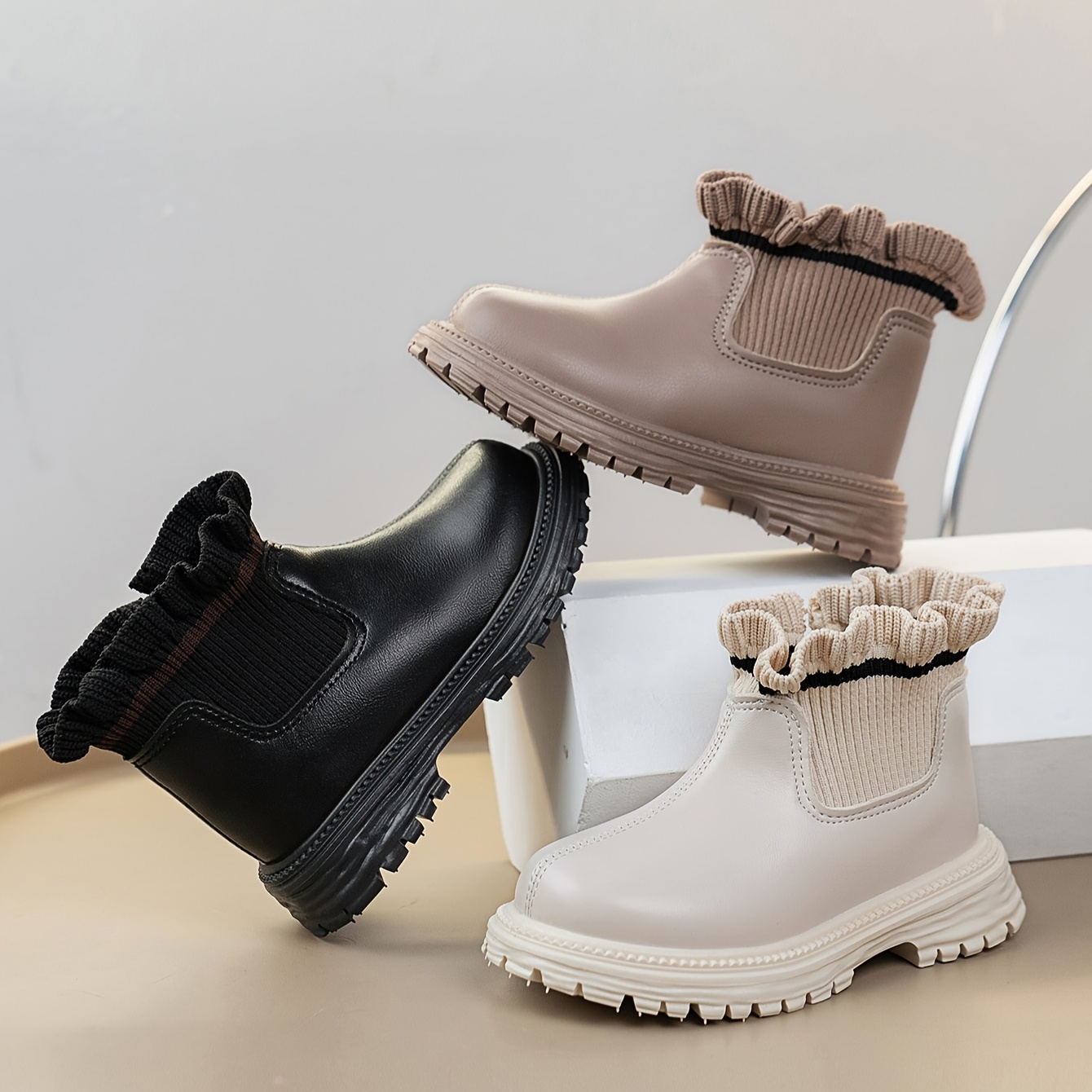 baby girl boots sold on Temu United States