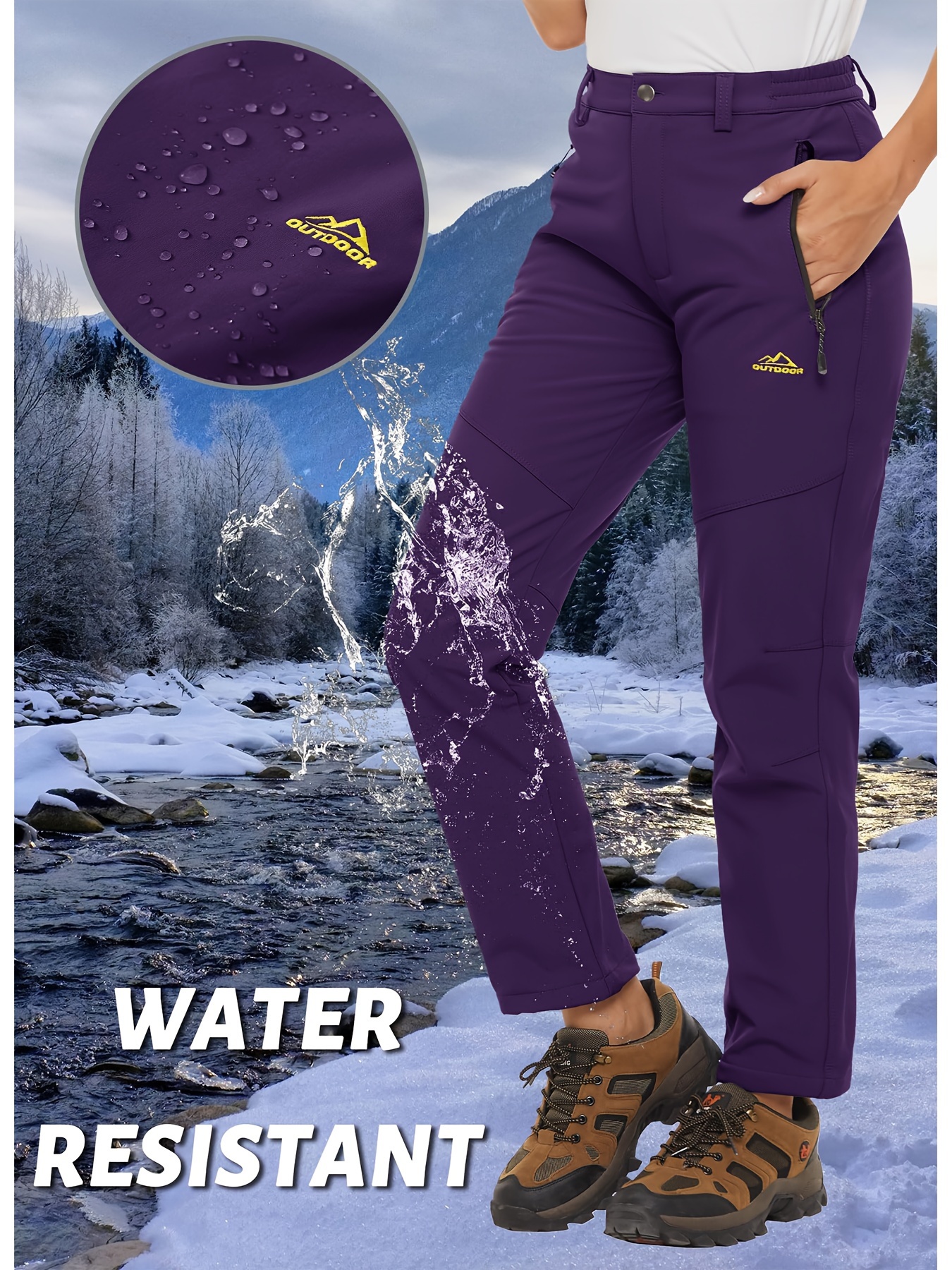 Forro Polar Pantalon Senderismo Nieve Mujer _DE PRODUCTOS _GATO Temu