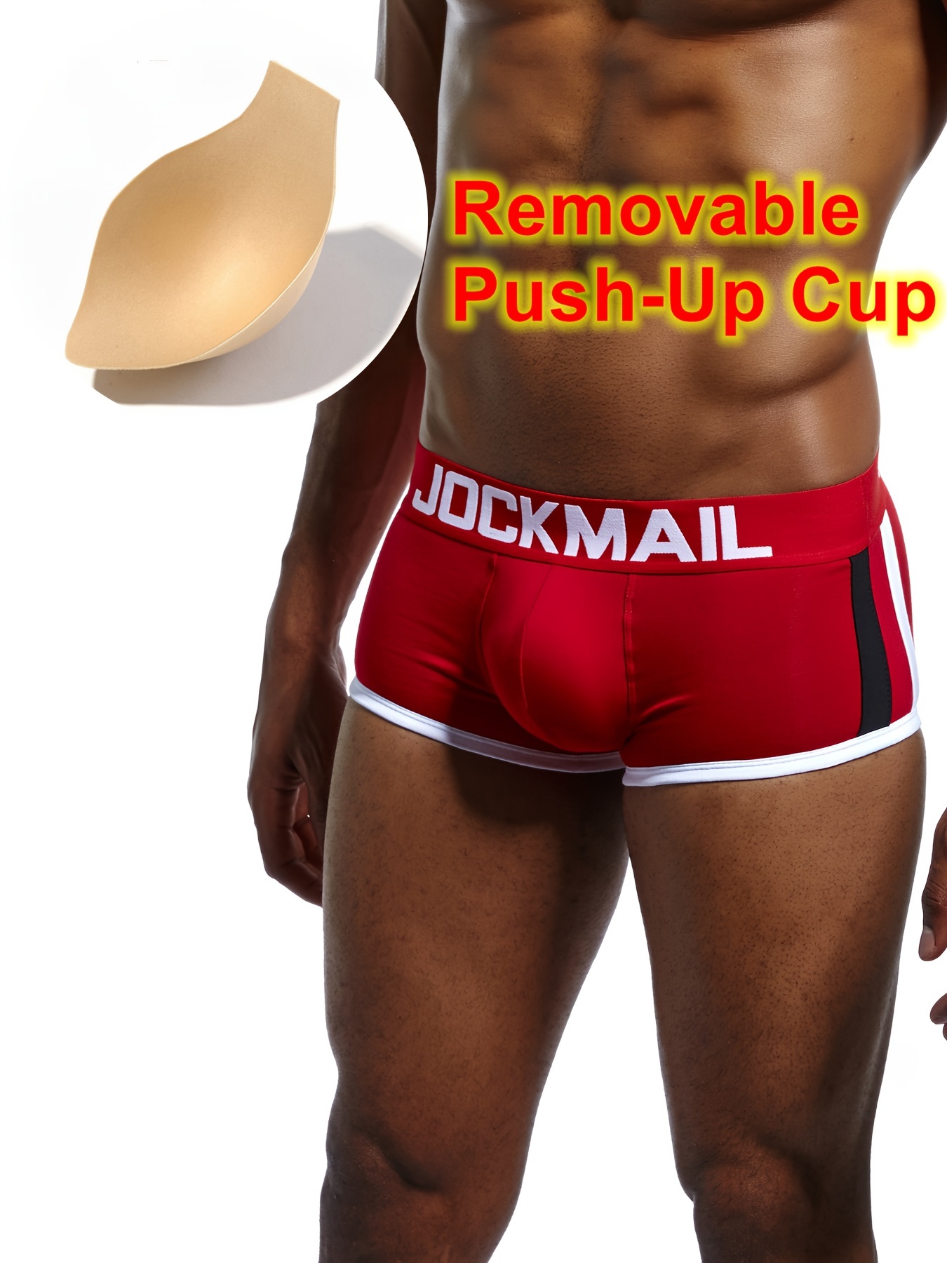 1 Pieza Calzoncillos Boxer Mejorados Almohadillas Temu