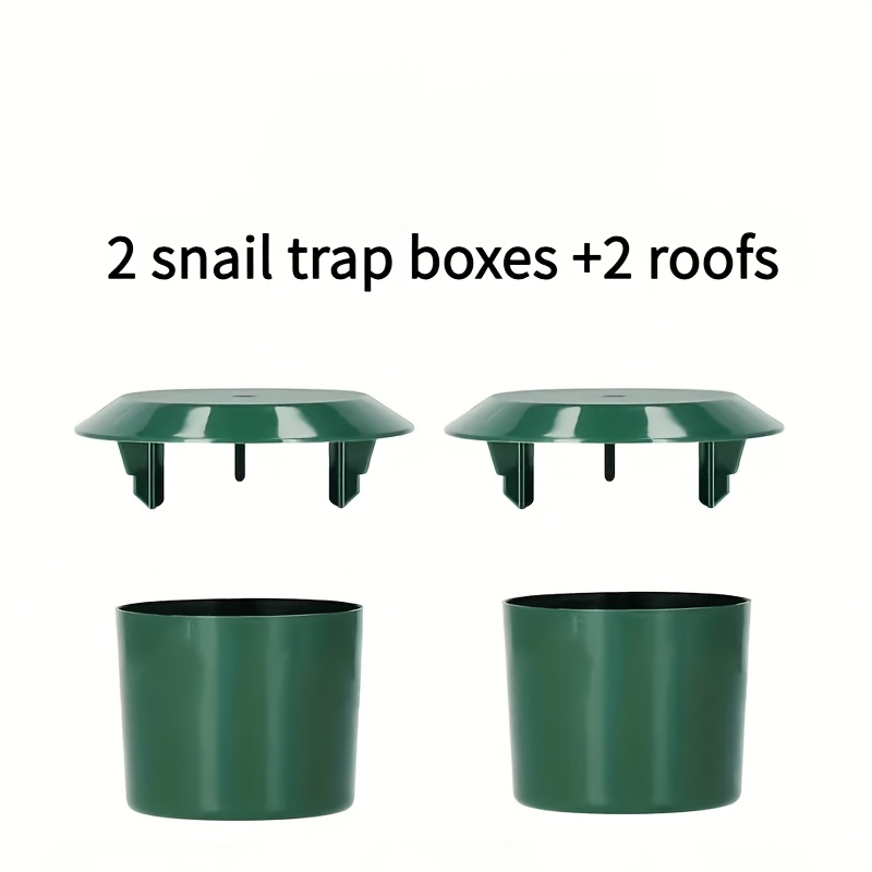 Image of 4/10pcs Set - Snail Trap Kit (trap Box And Lid) High-quality , Slug, And Garden Pest Control, Reusable With Lid , No Electricity Needed, Suitable For Yard, Garden, Farm