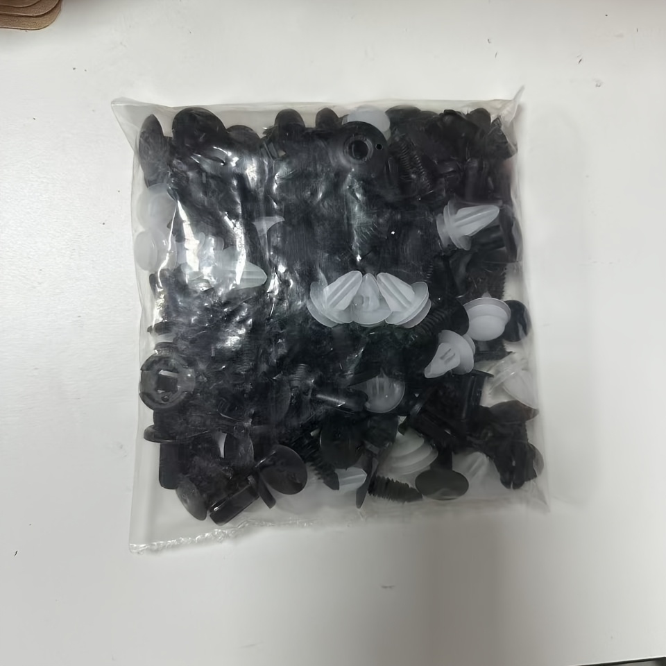 TEMU 100 pezzi 6 Stili Universali Auto Plastica Fissaggi Viti in Plastica, Aghi di Paraurti Parafanghi Pannello, Ganci Bagagliaio
