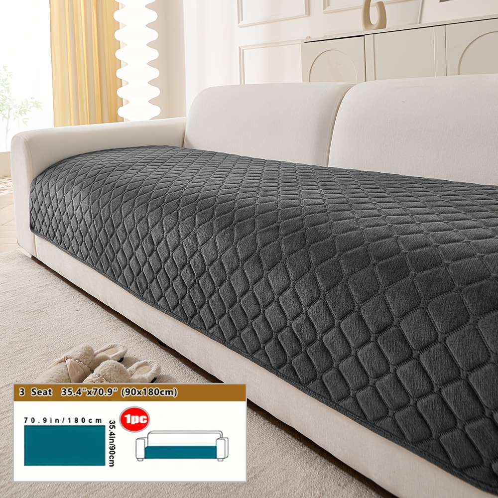 TEMU 1 pièce Coussin de canapé moderne en peluche courte, motif en technologie , coussin durable universel toutes avec dessous antidérapant, convient