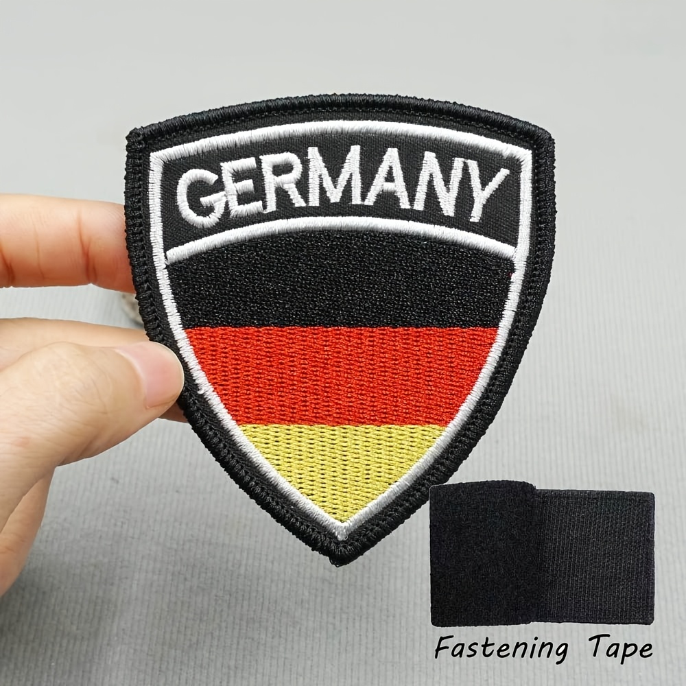 A German Flag Embroidered Patch, Suitable For Decorating Clothes, Pants, Backpacks, And Hats As An Embroidered Badge