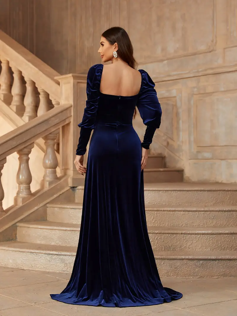 velvet sweetheart neck dress elegant floor length - Temu United Arab Emirates velvet sweetheart neck dress elegant floor length - Temu United Arab Emirates