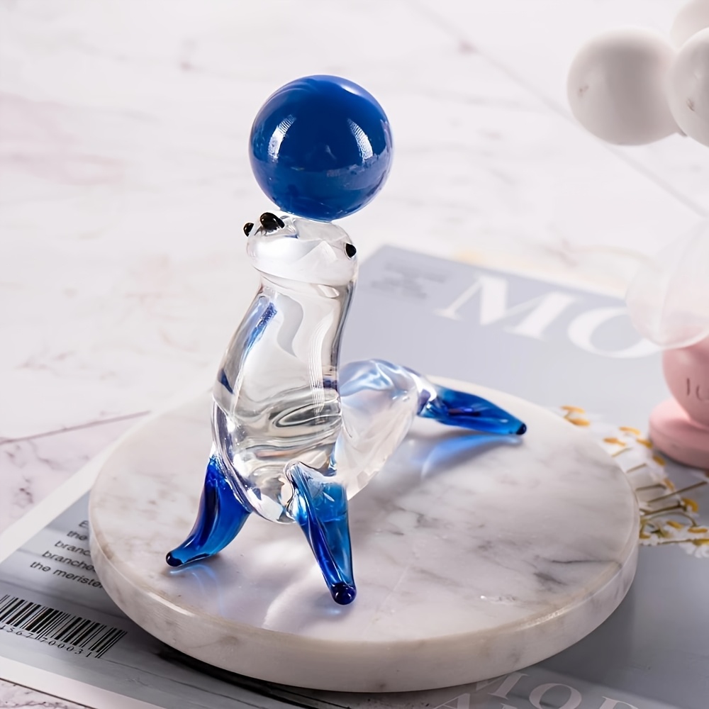 E-shop Handgeblasene, versiegelte Kugel-Skulptur aus Glas - Multifunktionale dekorative Skulptur für Familie, Schlafzimmer, Wohnzimmer - Festlicher