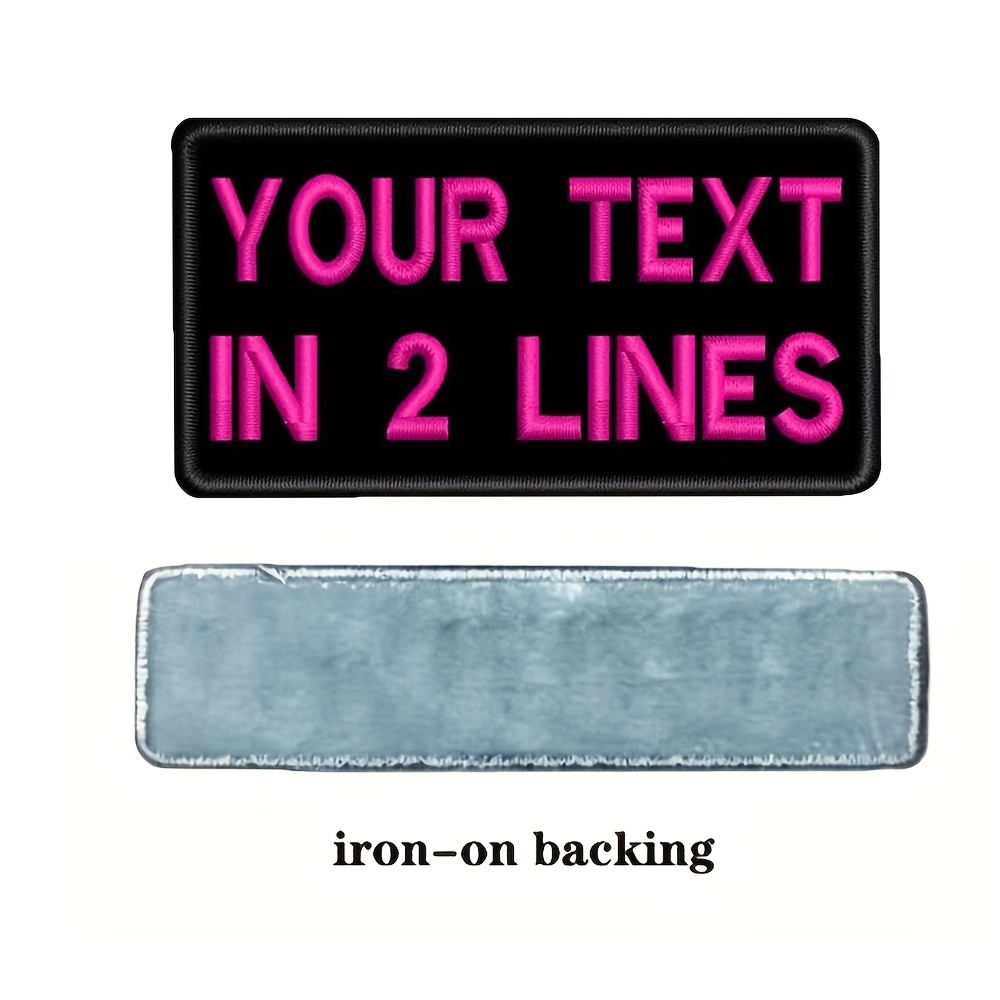 TEMU Custom Embroidered Name Patches, Personalized Iron On Jackets