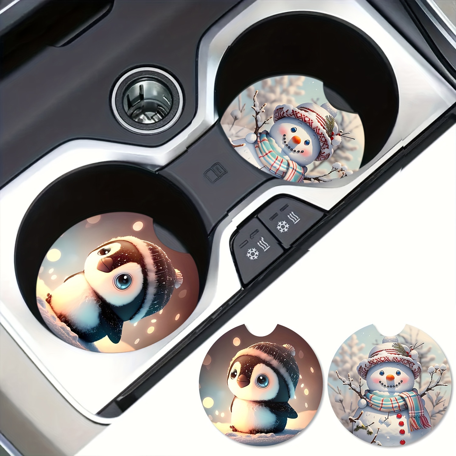 2 Sottobicchieri Per Auto - Portabicchieri Universali | Ideali Per Evitare Versamenti E Mantenere L'Auto Pulita - Foto 2