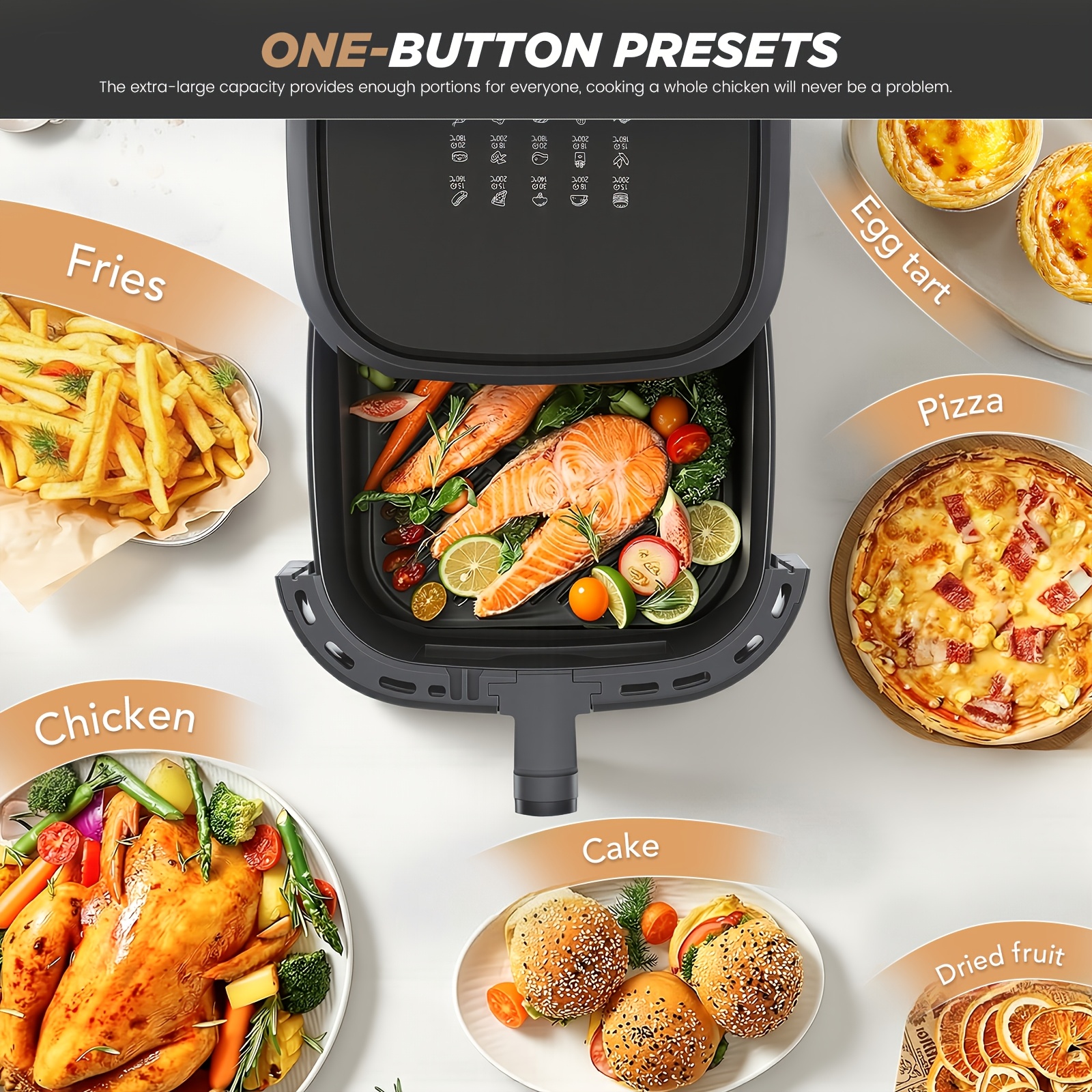 11L XXL Airfryer, 11-in-1 Heteluchtfriteuse Oven