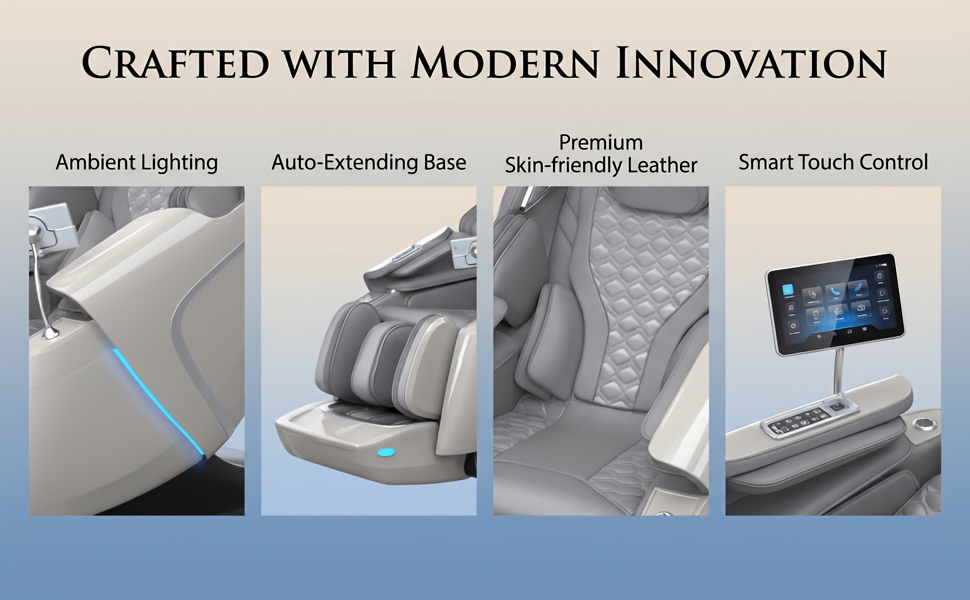 5d massage chair music physiotherapy yoga stretch zero gravity massage chair automatic calfrest extension calf kneading full body relaxation massage chairs full body Product details 2