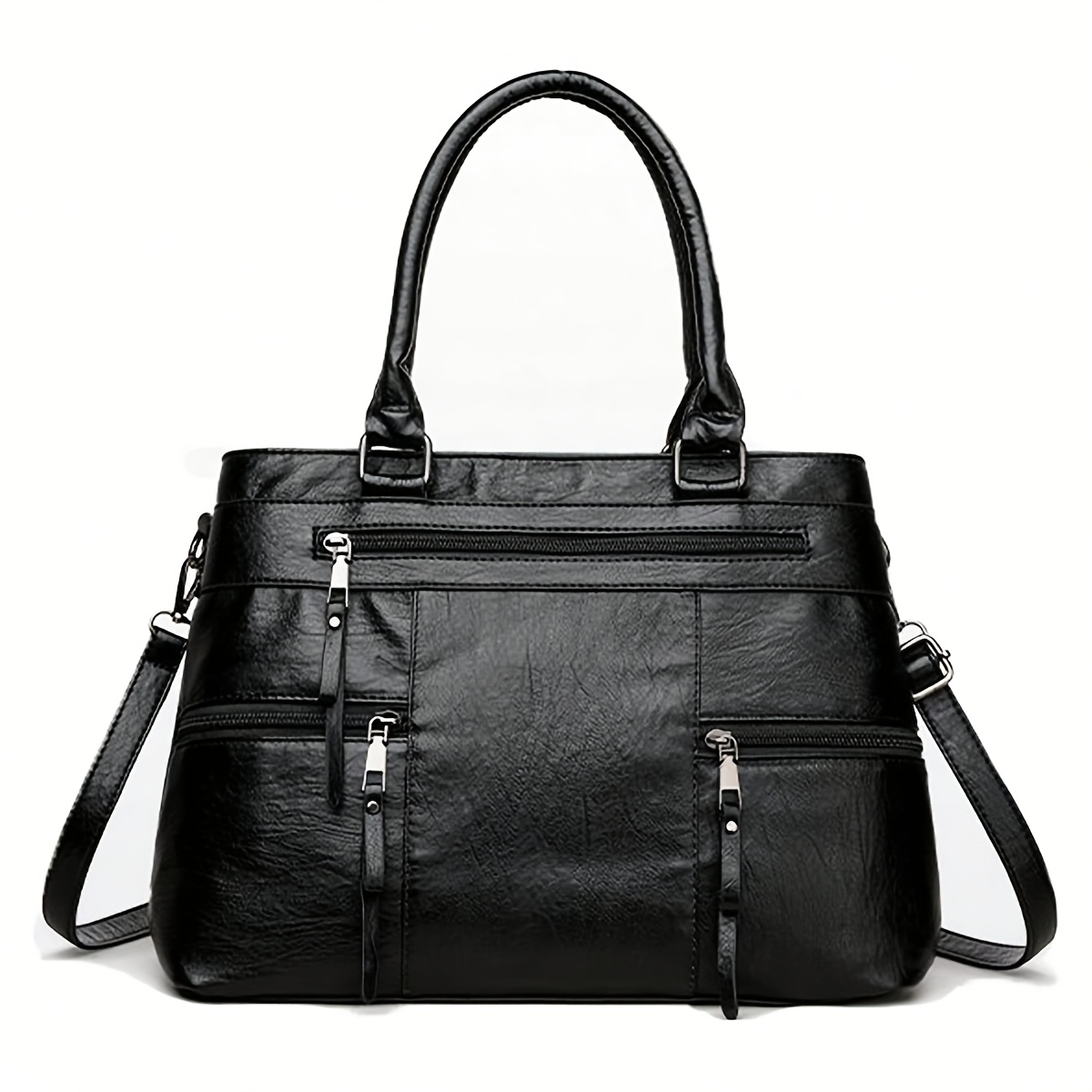 E-shop Eine stilvolle und geräumige Handtasche aus strapazierfähigem PU-Material, für Shopping-Termine, Ausflüge, Partys und den Weg zur Arbeit. Der