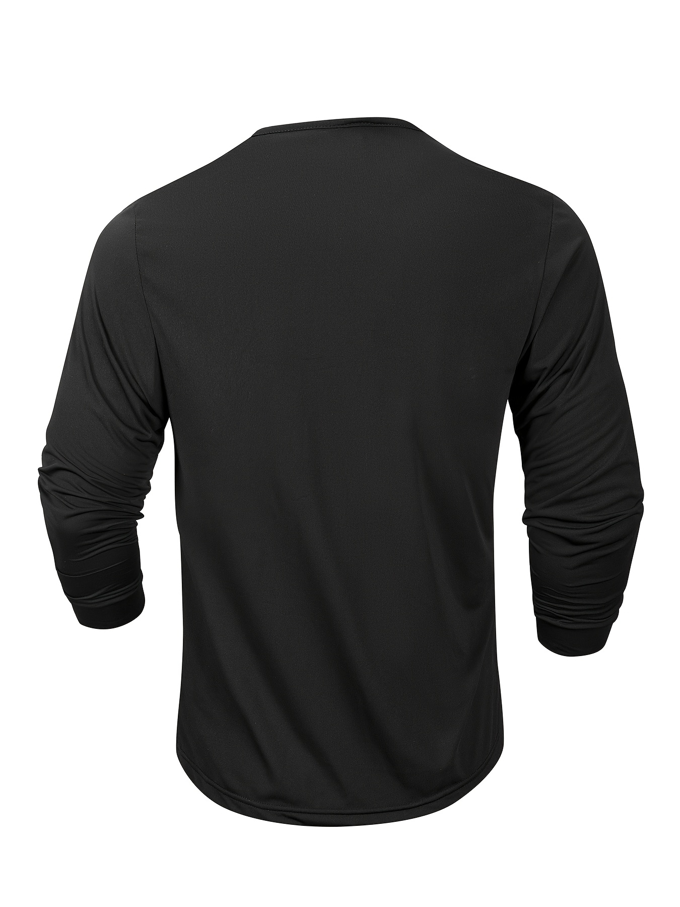 3 camisetas hombre diseño botones en media pechera cuello - Temu Peru, image size:800x1067