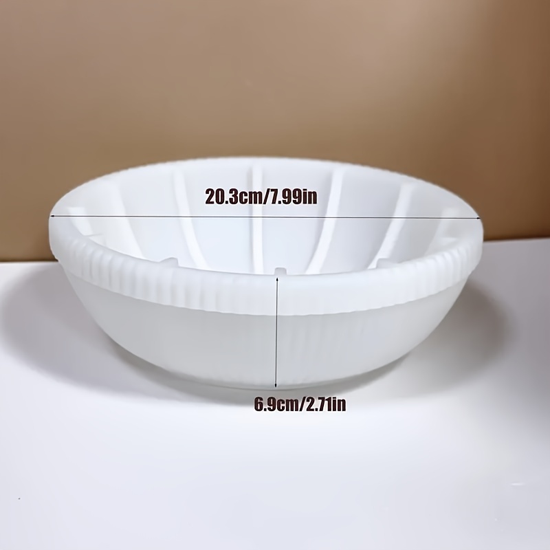 Image of Resin Casting Molds Large Bowl With Stripes Silicone Molds For Resin Casting - Trinket Plate, Gypsum Concrete Cast With Grain Bowl, Scented Candle Holder, Flower Pot Handicrafts, Home Decoration
