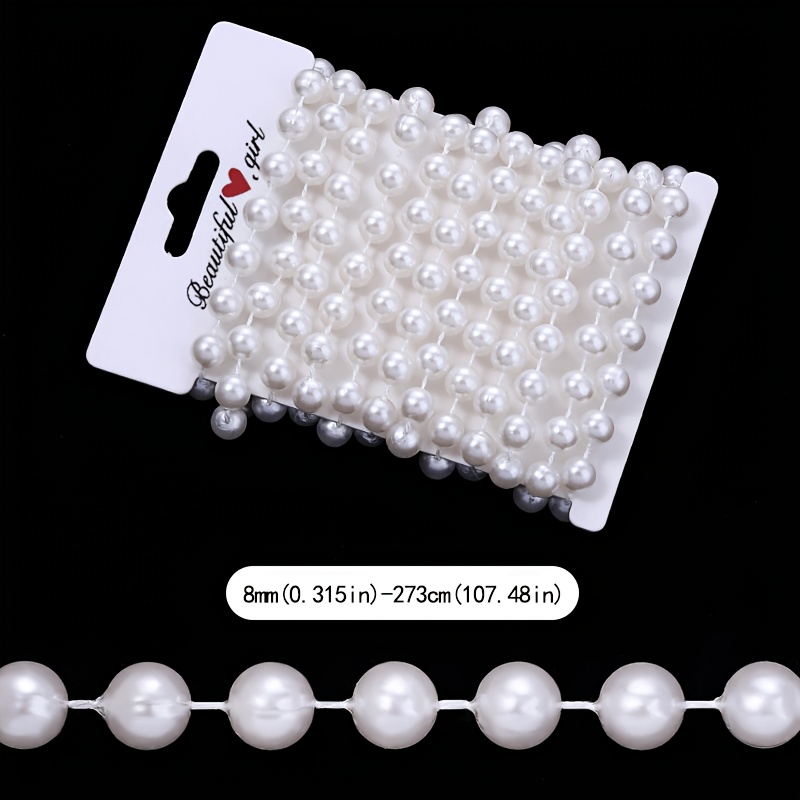 E-shop 273/ 455/ 910Cm (107.48/ 179.13/ 358.27In) Beige Perlen Quasten Kette 0.3/ 0.4/ 0.5/ 0.6/ 0.8/ 1Cm (0.118/ 0.157/ 0.197/ 0.236/ 0.315/ 0.394In)