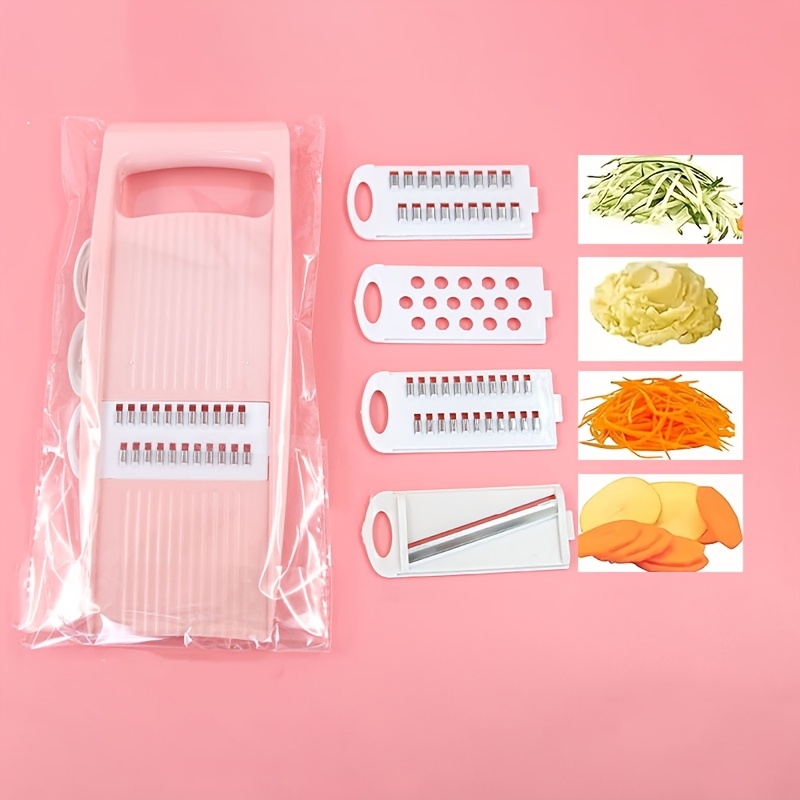 a set of 4 multifunctional kitchen tools 4in 1 multifunctional vegetable chopper slicer potato slicer kitchen gadgets manual chopper and slicer for home kitchens outdoor camping picnics details 3