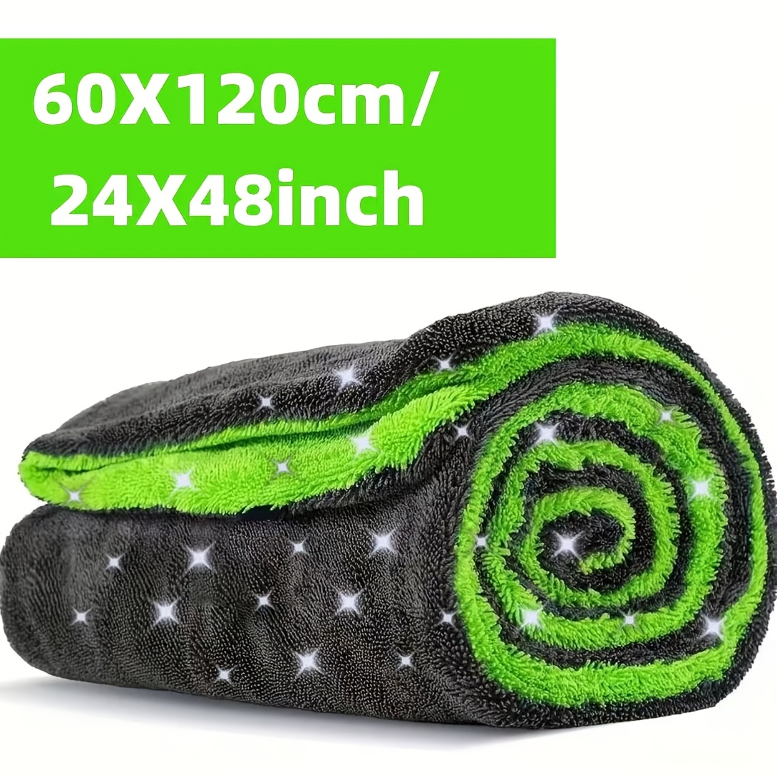 E-shop 1400GSM Vollgrößen-Trockentuch für große LKWs - 121,92 cm x 60,96 cm doppelseitige Mikrofaser, speziell für große LKWs, Garnverdrehtechnologie,