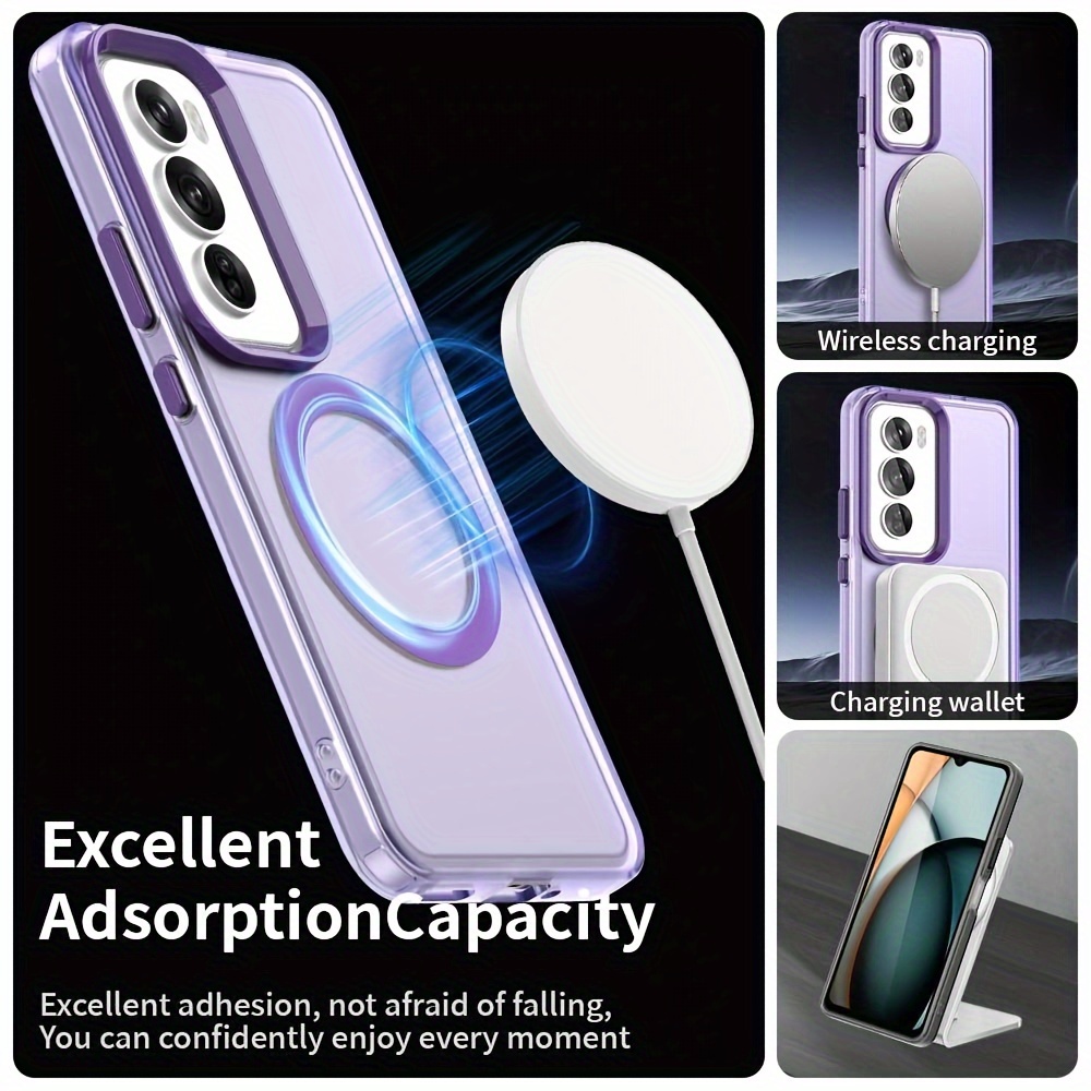 

Wireless Charging, Drop, Dust And Shockproof Mobile Phone Case For Oppo Reno12 /reno12pro International Models