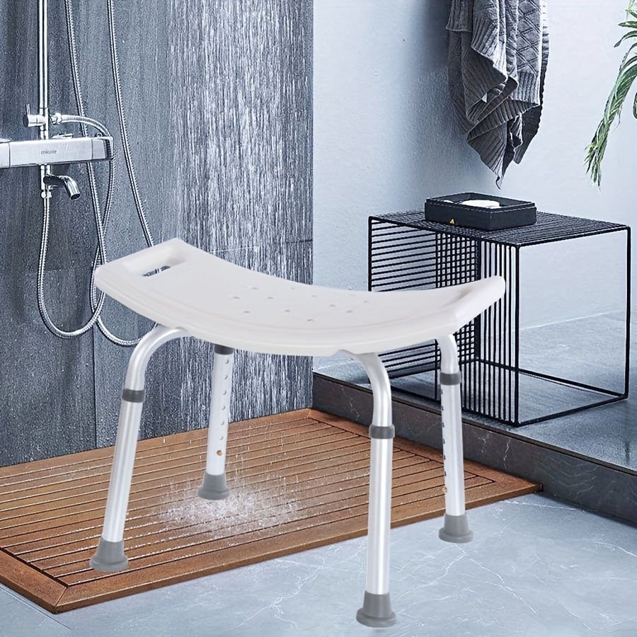 

1pc Shower Stool, Elderly Disabled Shower Stool, Maternity Shower Adjustable Height Bath Chair