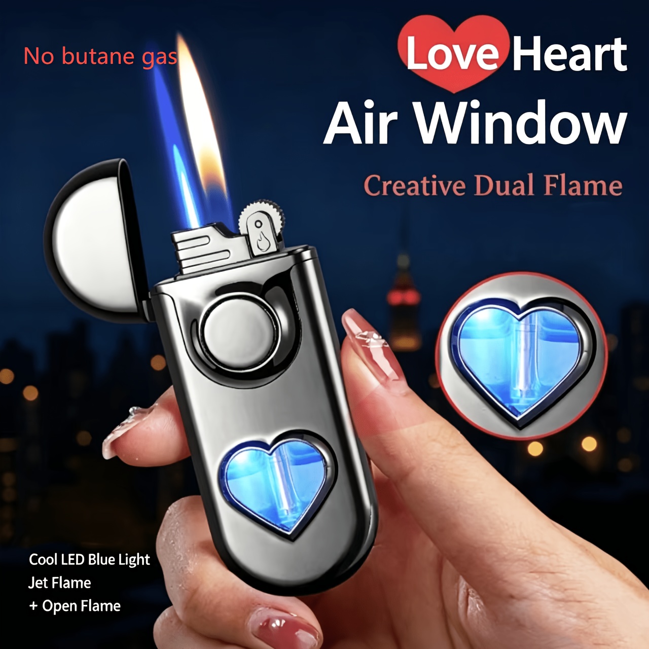 TEMU (no Butane Gas) Free Switch Lighter, Inflatable Butane Lighter, Creative Novelty, Outdoor Barbecue, Camping, Birthday Gifts For Men And Women,