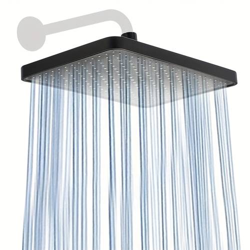 luxurious 13 inch square shower head heavy duty high pressure rain shower system modern bathroom upgrade polished end suitable for contemporary bathrooms couples and large spaces for shower use