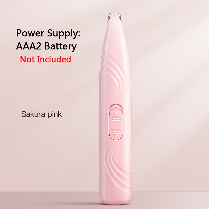 TEMU 1pc Pet Hair Trimmer Clipper Without Battery Suitable For Cats And Dogs, Used For Shaving Foot Hair, Hair, Eye Hair, And Ear Hair Of Cats And