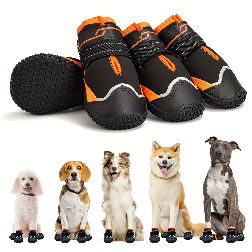 Rubber sole dog discount shoes