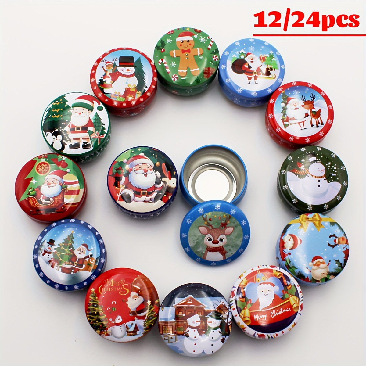 24 Kerzendosen Mit Deckel – 70,9 G, 6 Farben, Für DIY-Kerzen & Deko