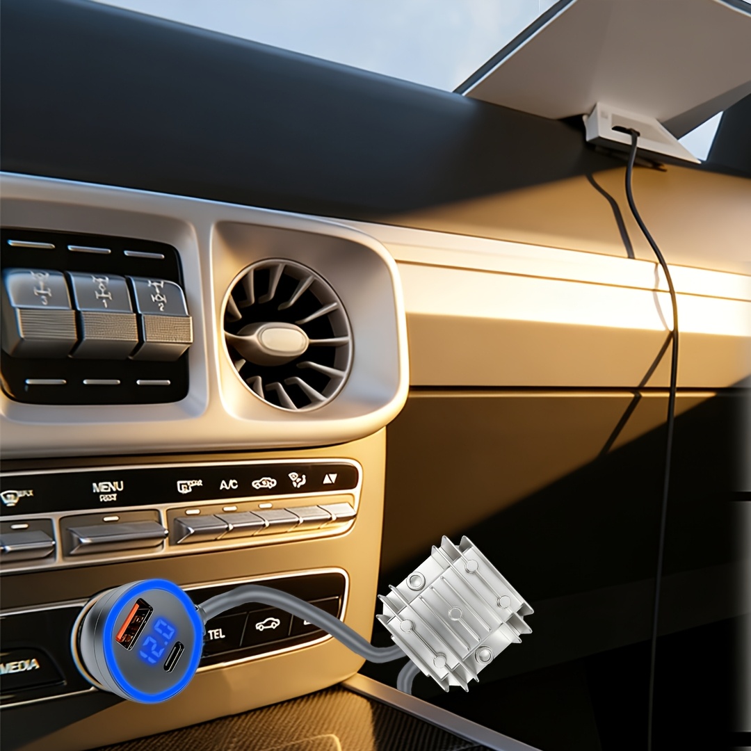 Chargeur de voiture Starlink Mini Boost, adaptateur secteur 12V-24V à 30V, compatible avec le mini routeur Starlink, deux ports USB de charge rapide, convient aux voitures, camping-cars, camions