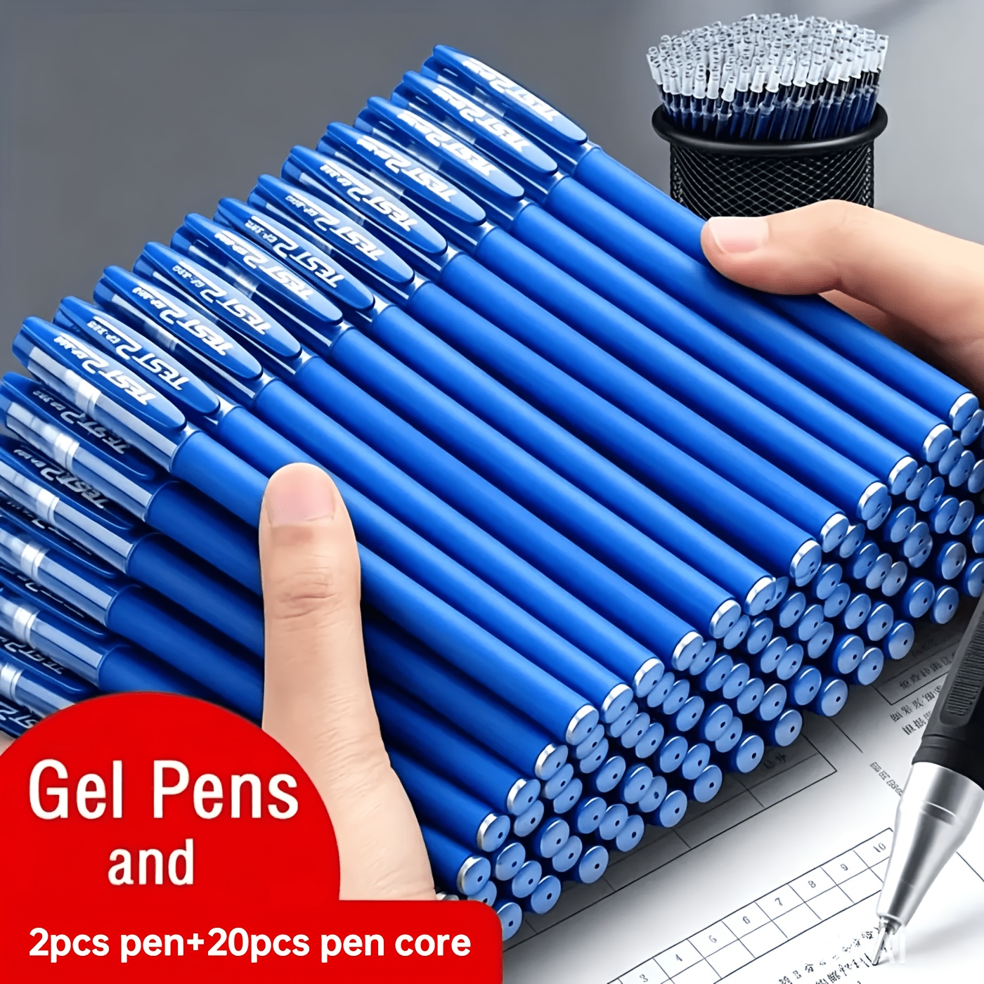 22pcs large capacity neutral pen set 0 5  ink ballpoint pen comfortable grip smooth writing   note taking and writing   office and study supplies   for birthday gifts new years gifts   gifts