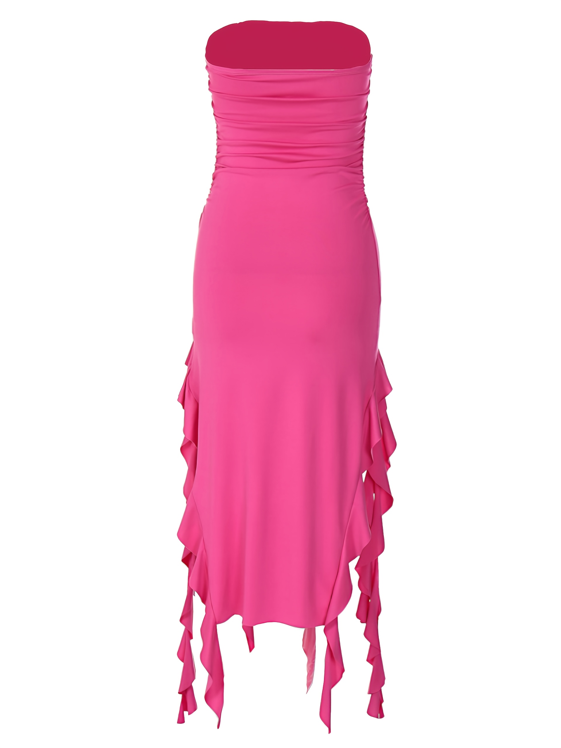strapless open back dress Blue Summer Beach Dress with Jellyfish Print – Design Georgia main image 1
