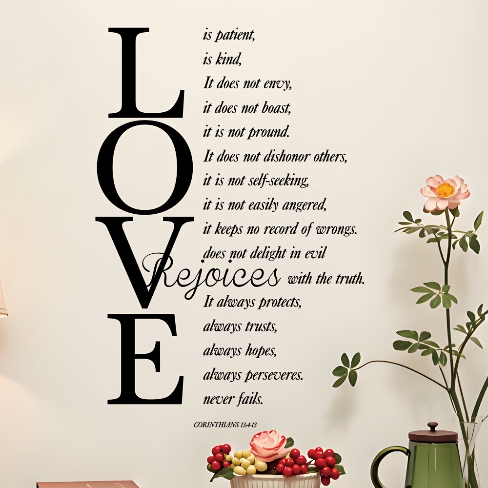   and kind an inspirational wall sticker for decorating bedrooms and living rooms