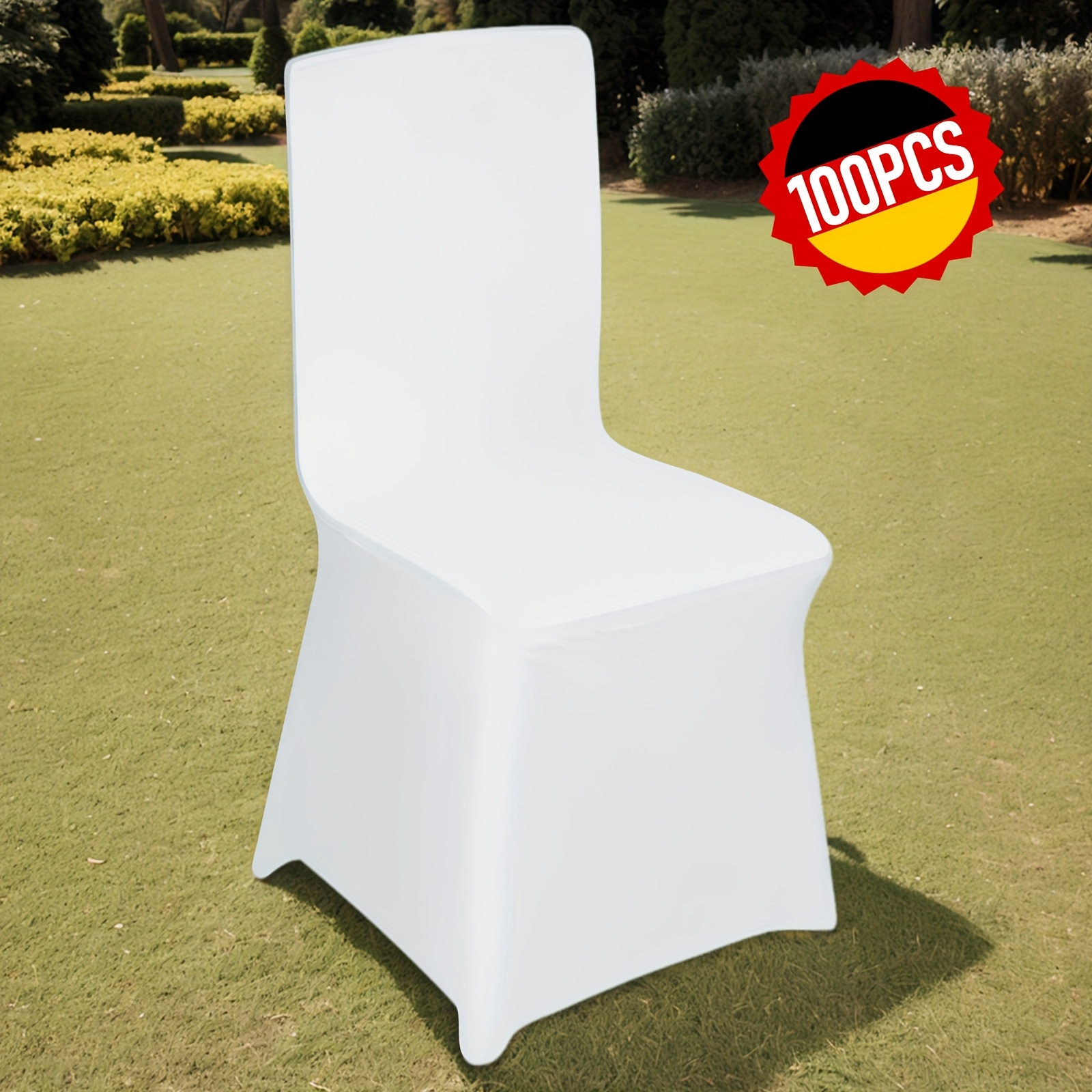 Kidsbuddy White Chair Covers Chair Cover Stretch Slipcovers For Wedding Party Dinner Banquet Chair Decoration Covers