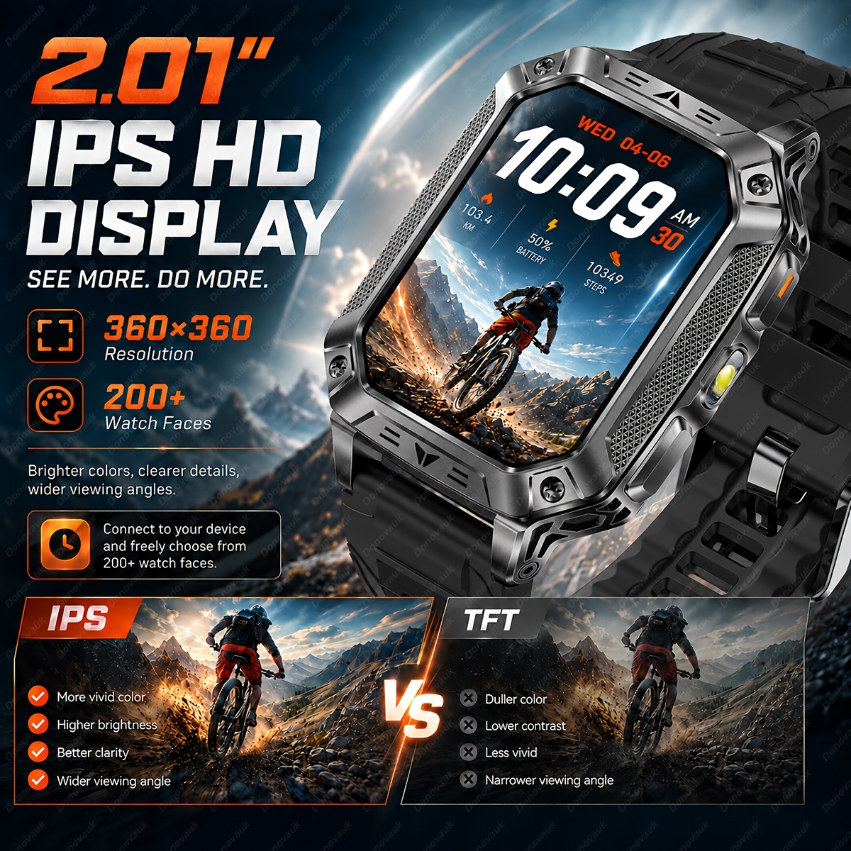 2026 New Men's Smart Watch with 1400mAh Large-capacity Battery
