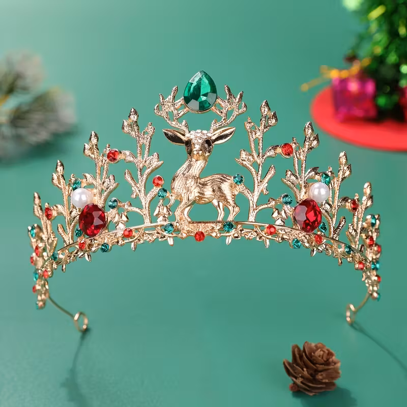 1pc christmas cute reindeer headband decoration headband christmas night party dress head christmas womens dress headwear christma for women christma for men and tiara antler hair accessories hair clips 0