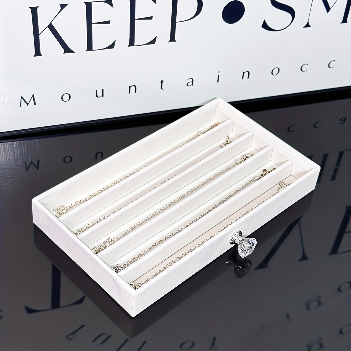 Desktop Jewelry Organizer, Multi-Layer Storage Box