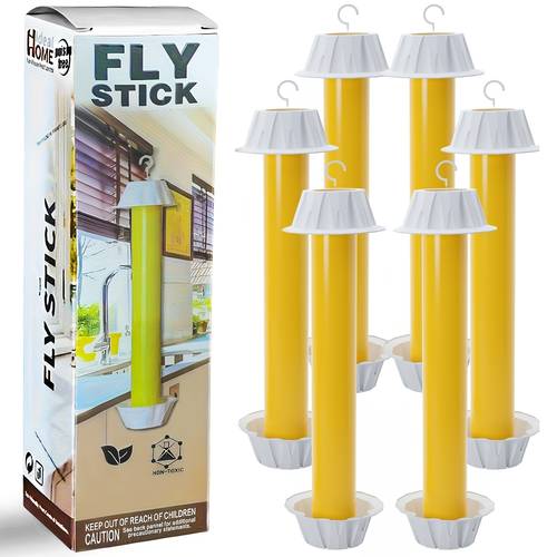 set of 6 flying insect traps extremely hanging reusable traps are effective for managing and used indoors and outdoors making them environments such as households