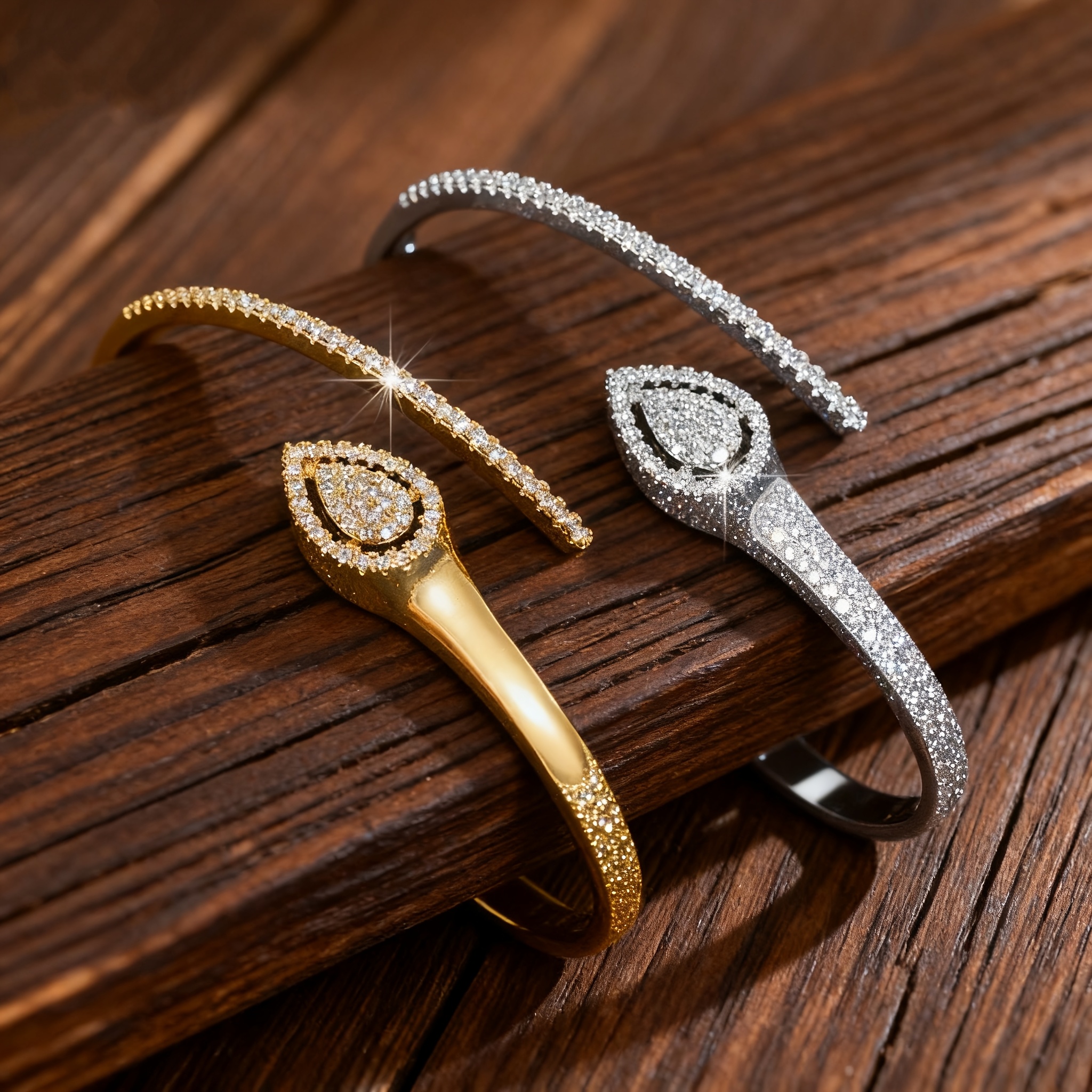 Women's Unique Sophisticated Open Bangle