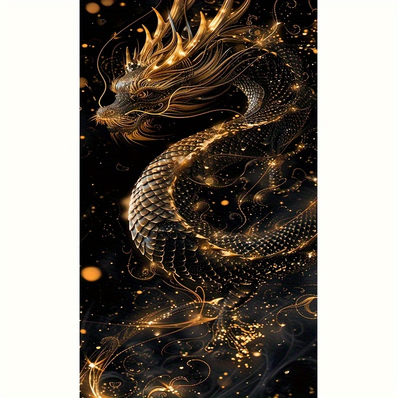 

1pc 5d Diamond Art Painting Set Cartoon Dragon Pattern Suitable For Adults Or Beginners Diy Embroidery Painting Hot Drill Sticker Diy Point Diamond Art Painting Cross Stitch Arts Craft Home Wall Decor