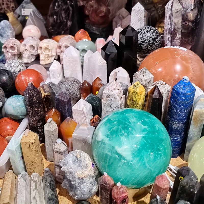 Collection of crystal stones, polished deals gemstone pebbles, crystal supply, bulk, variety of different crystals, metaphysical, 105 stones