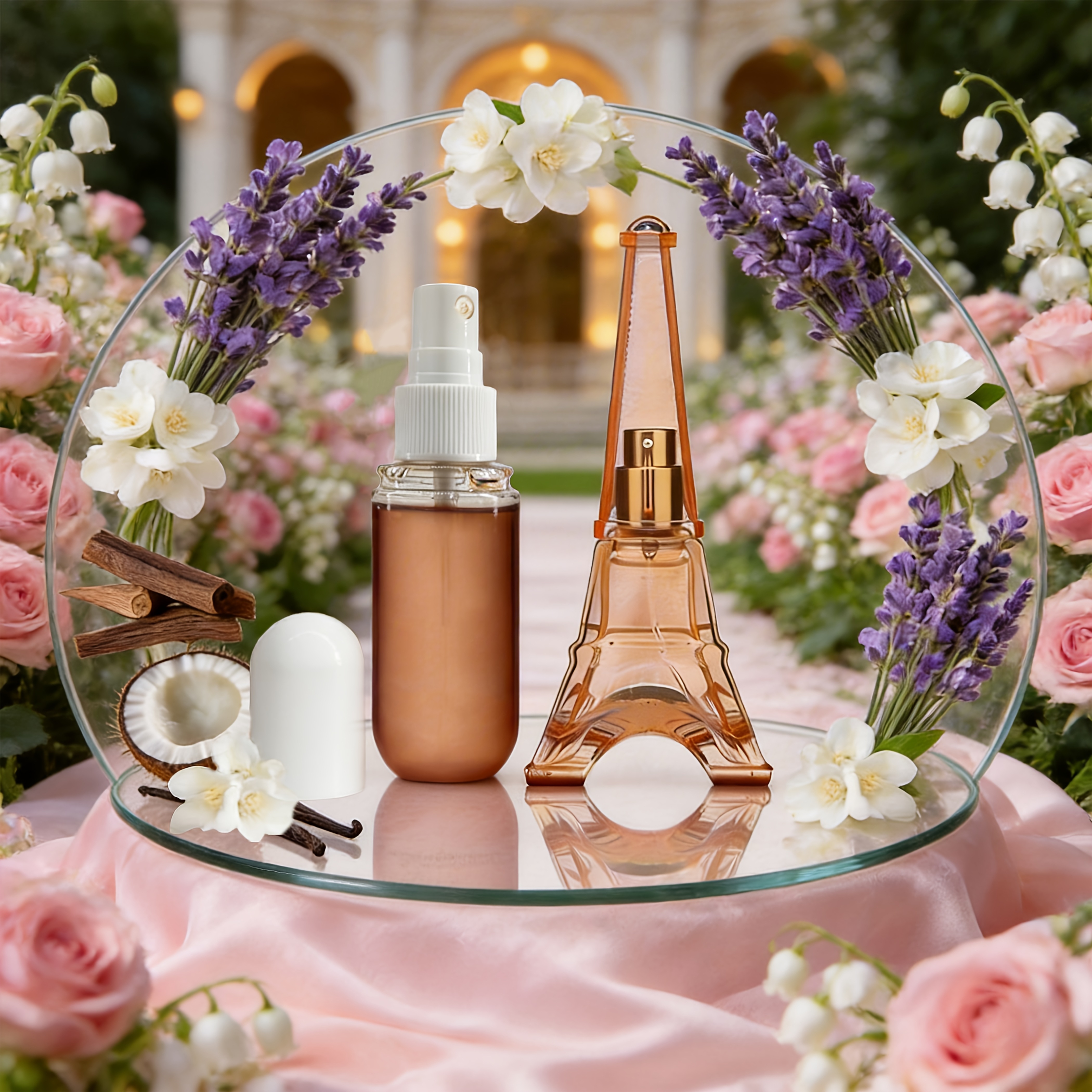 2pcs Assorted Perfume, & Vanilla Set 30ml + 50ml | Wooden Floral Notes + Vanilla Coconut Notes | Long-lasting, Ideal For Valentine's Day Gifting Or Personal Use