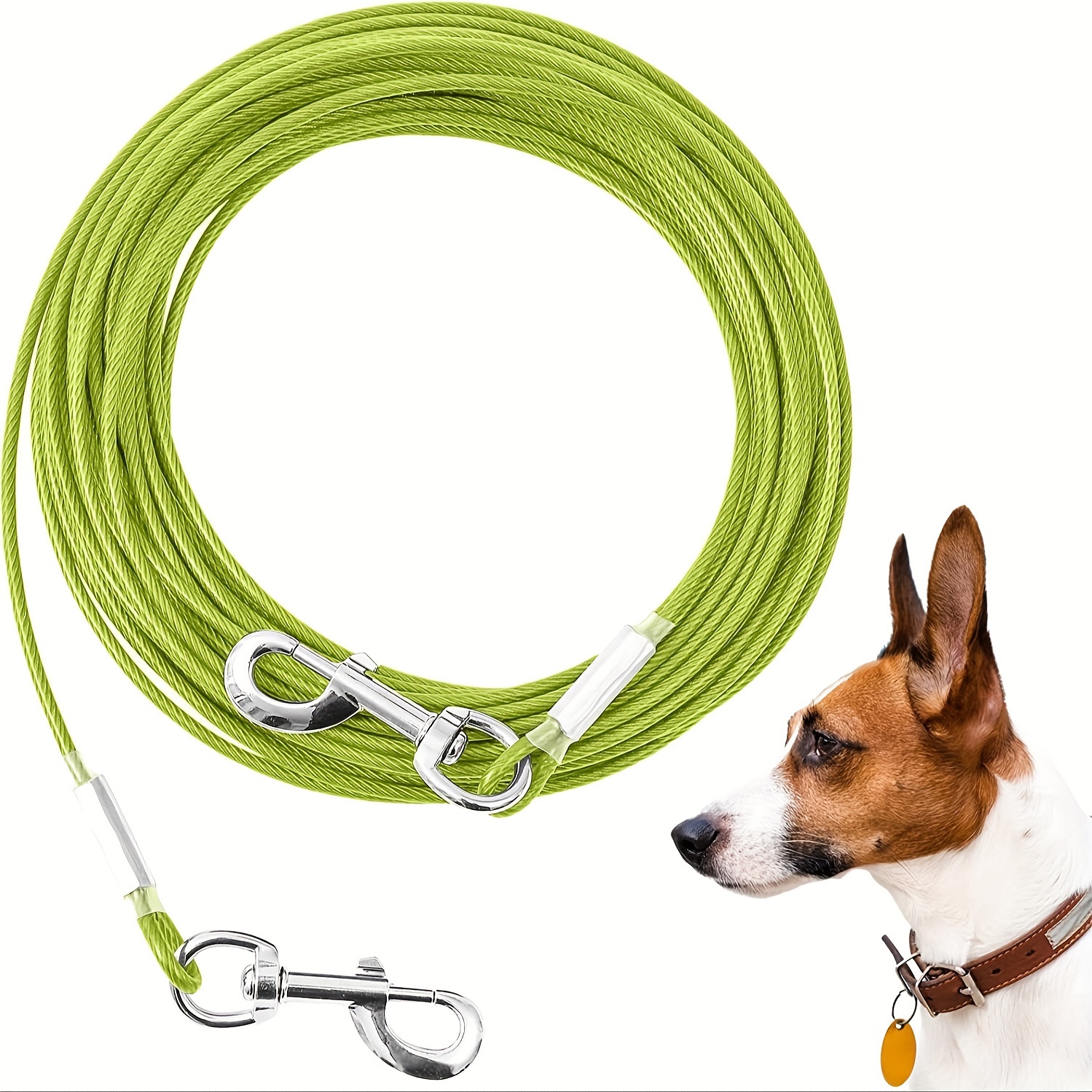 

50ft - 15m, Tie Out , 30 Ft Dog For , Duty Dog Tie Out For Up To 250lbs, Dog For ,