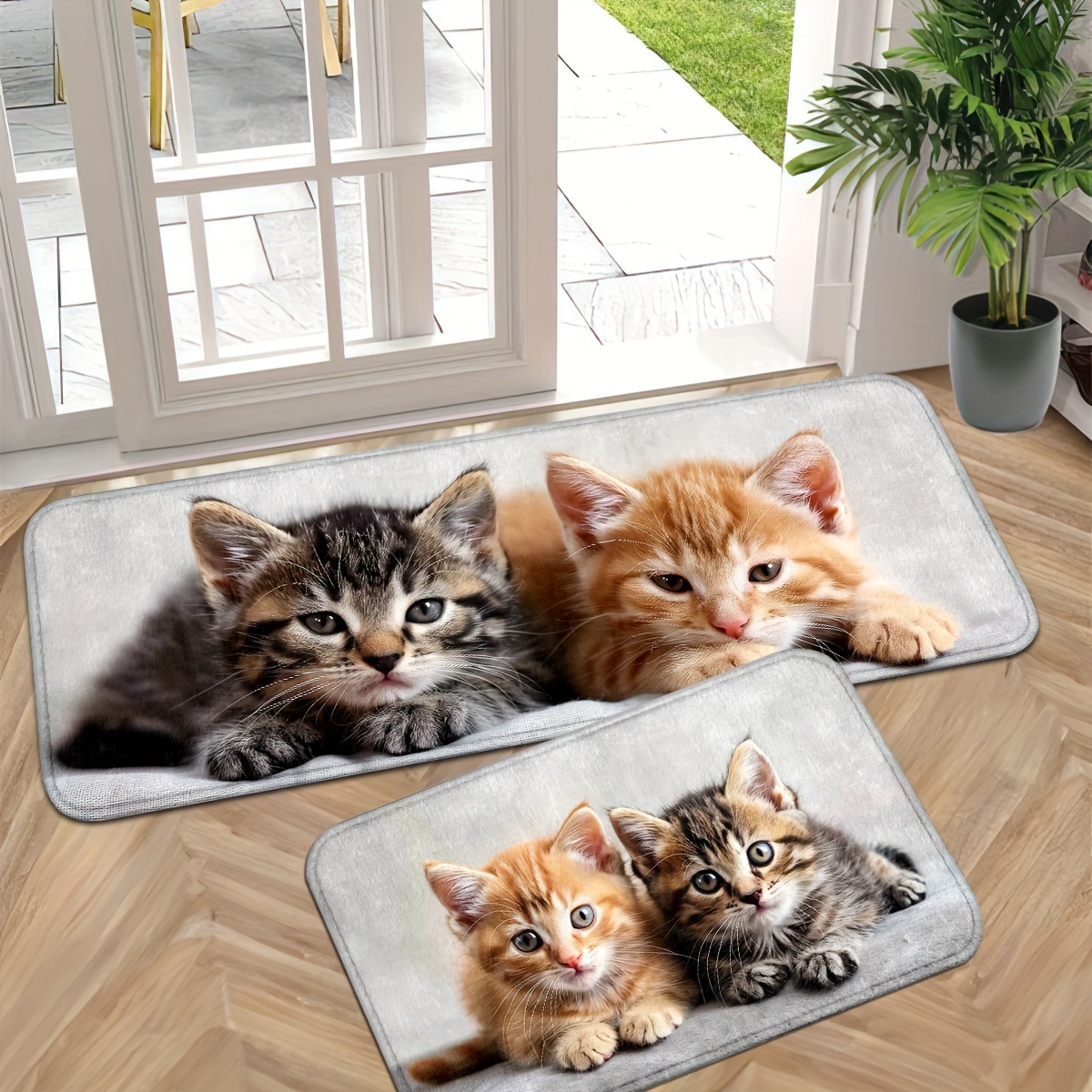 

1/2pcs, Cute Cat Door Mat Indoor Entrance Indoor Door Mats For Entryway Indoor Door Mat Entrance Mat Entry Mat Indoor Front Door Mat Front Door Rugs Indoor Mats For Entryway Indoor Mat Indoor Rugs