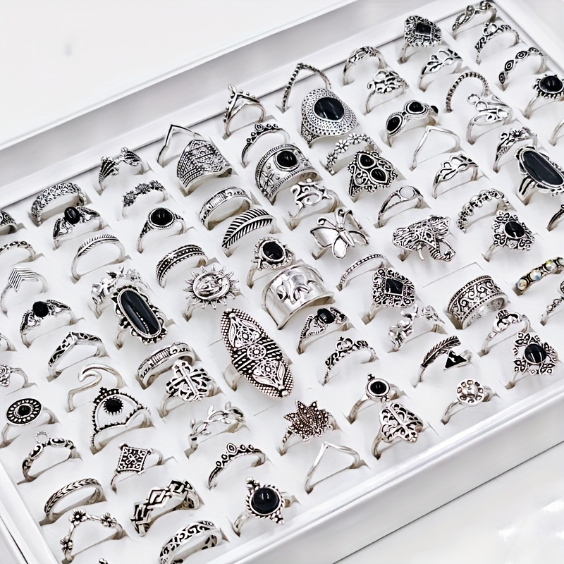 Evil Eye Finger Ring Set - Gothic Eyeball Dragon Claw Cuff Ring For Men & Women, Adjustable Size Alloy Punk Jewelry