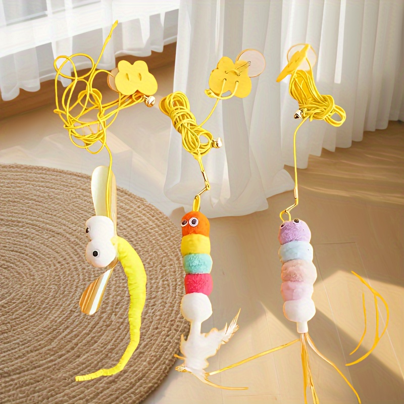 

3pcs Jouets pour Chat, Jouets de Teaser pour Chat à Balançoire, de Détente et de Désenchantement pour Porte pour Animaux Félins d'Intérieur, Jouets pour Chats
